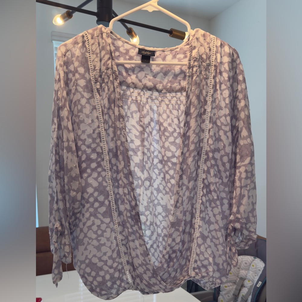 Daytrip Lavender Patterned Top